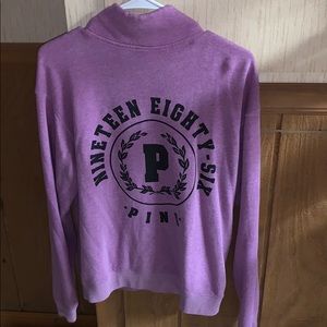 Victoria Secret Pink quarter zip crew neck